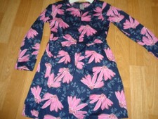NWT Carter's long sleeve blue dress with pink flower size 5