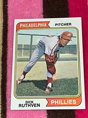 1974 TOPPS #47 DICK RUTHVEN PHILLIES SUPERSTARS VINTAGE BASEBALL CARD ...