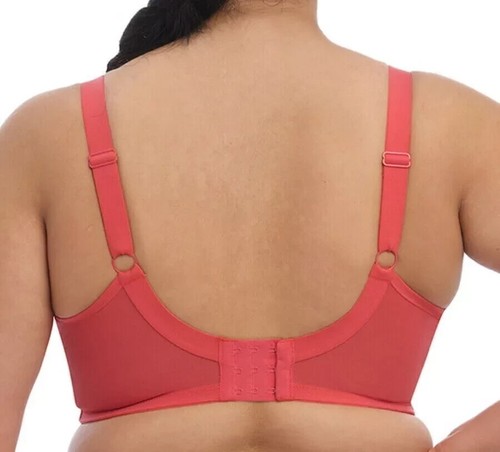 Elomi Brianna Bra Cayenne Lace 36FF Strappy Side Support Plunge Full Cup 8080 - Picture 5 of 12