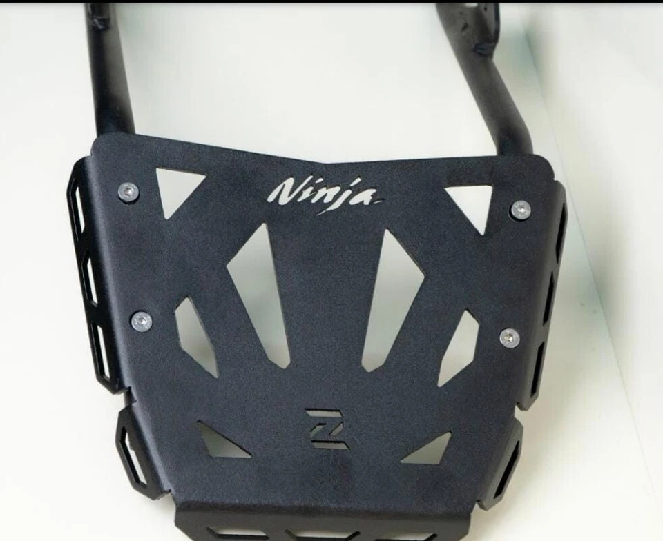 "TOP RACK CON PLACA, NEGRO" APTO PARA KAWASAKI NINJA 300 Foto 3 de 3