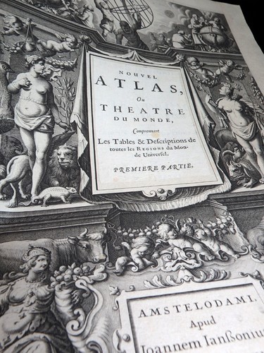TITEL NOVUS ATLAS THEATRUM ORBIS TERRARU GLOBUS ARMILLARSPHERE JANSSONIUS 1658 - Bild 7 von 8