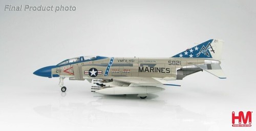 Hobby Master 1:72 HA1924 McDonnell Douglas F-4J Phantom II USMC VMFA-451 1976 - Imagen 3 de 19