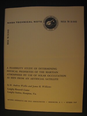 1969 NASA Technical Report ,  MARTIAN ATMOSPHE