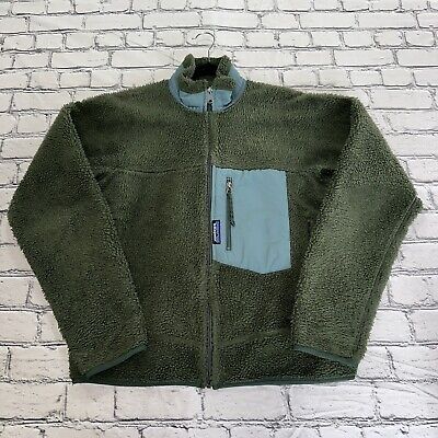 Patagonia Retro X Deep Pile Fleece Green Jacket Size S. Made Patagonia Retro X Deep Pile Fleece Green Jacket Size S. Made