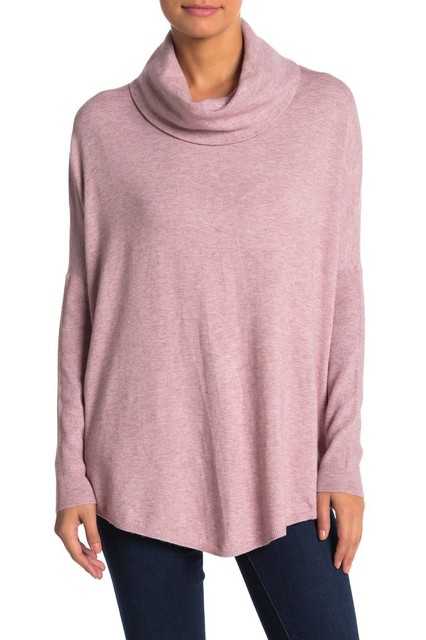 Cowl Neck Pullover Orchid Pink Ne B41 
