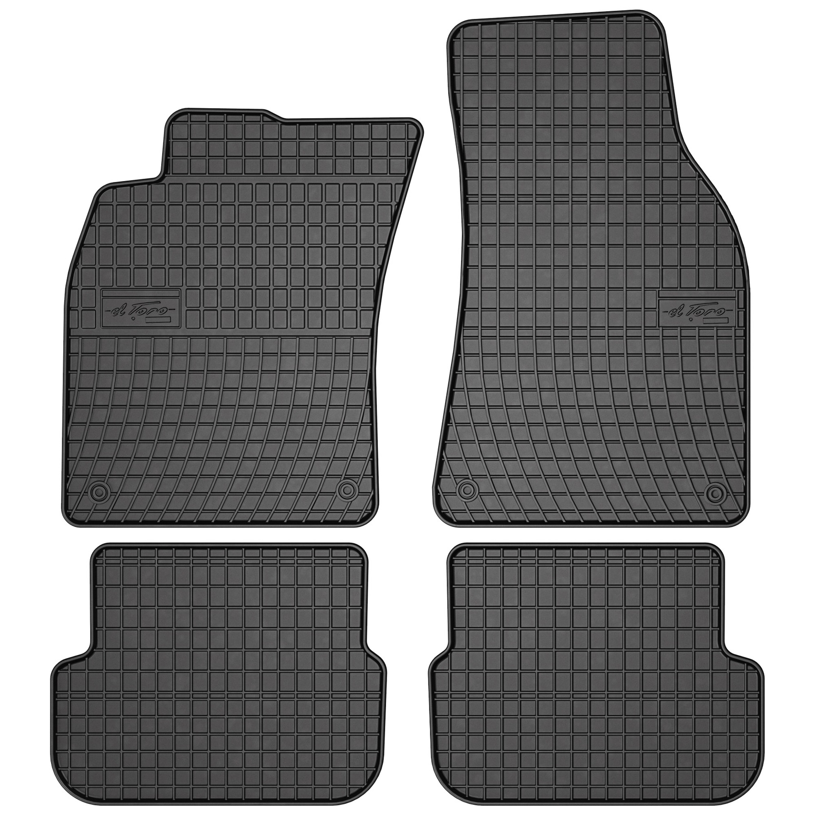 Tapis de sol auto imperméables Frogum El Toro pour Audi A6 C6 avec rebords hauts