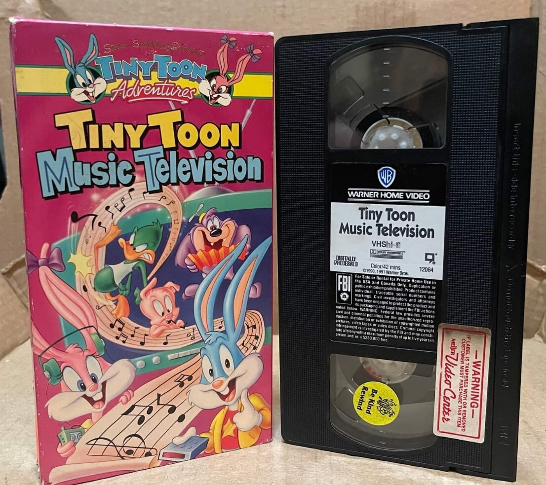 Tiny Toon Adventures Tiny Toon Music Television (VHS, 1993) for sale