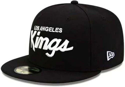 Authentic New Era Los Angeles Kings Black NWA Script & Crown 59Fifty Fitted Hat - Picture 4 of 6