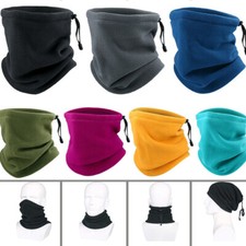 Winter Warm Fleece Neck Gaiter Tube Scarf Fleece Bandana Ski Face Mask Men Women