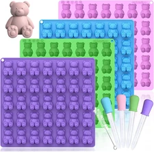 Large Gummy Bear Molds 5 ML, BPA-FREE Silicone Chocolate Candy Gummy Molds with