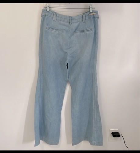 Pilcro and the Letterpress Light Wash Wide Leg Flare Jeans Gr. 30 - Bild 3 von 10
