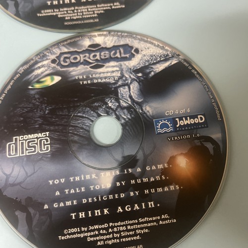 Gorasul Das Vermächtnis des Drachen PC Spiel. 2001. Nur Discs - Bild 5 von 5