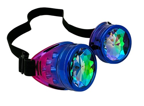 Vintage Steampunk Goggles Kaleidoscope Sunglasses Gothic Retro Cosplay Party NFS - Picture 33 of 46