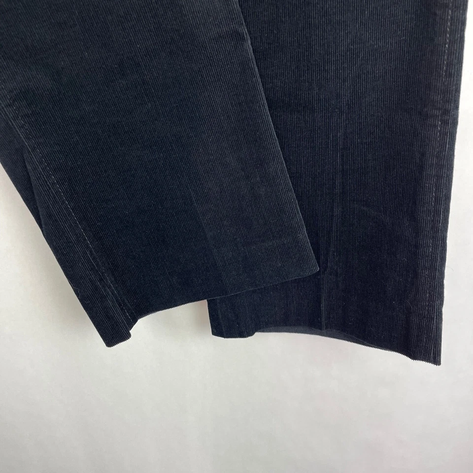 Pantalones cortos de pana Theory negros de tiro bajo para mujer talla 2  Foto 4 de 4