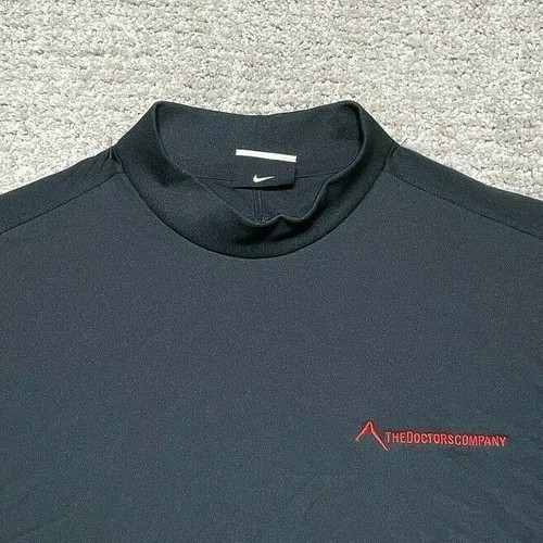 Company LOGO Nike Golf Shirt Adult Extra Large Black Nike Golf Tag Mens - Picture 4 of 9