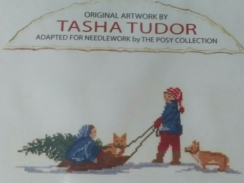HOMEWARD BOUND TASHA TUDOR ARTWORK CROSS STITCH KIT, RETIRED, OOP - Picture 1 of 4