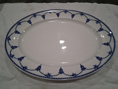 Vintage Keeling Co England Platter Blue
