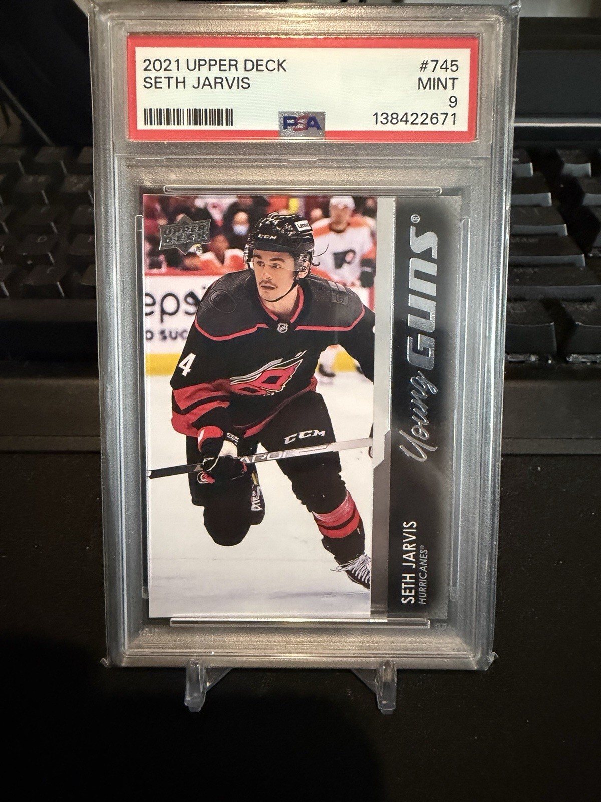 2021-22 Upper Deck Extended Series - Young Guns Seth Jarvis #745 (RC) PSA 9!