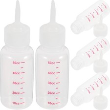 5 Pcs Silicone Pet Feeding Bottles Nursing Bottles Feeder 50 ml