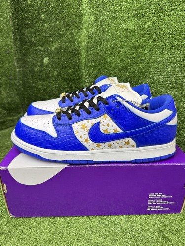 Size 12 - Nike SB Dunk Low Supreme Stars Hyper Royal 2021 - Picture 6 of 13