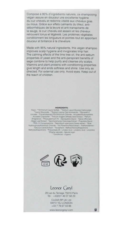 Leonor Greyl Bain TS Specific Shampoo For Oily Scalps 6.7 Ounces - Image 3 of 4