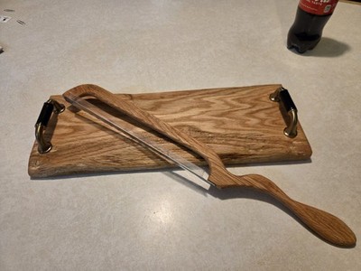 antique bread knife wood handle