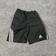 Adidas Shorts Youth Large Black Climalite Padded Soccer Goalkeeper Training