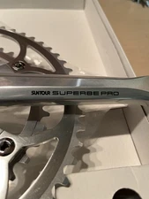 New! SunTour SUPERBE PRO CRANKSET, 53/39 Rings. 172.5 Arms