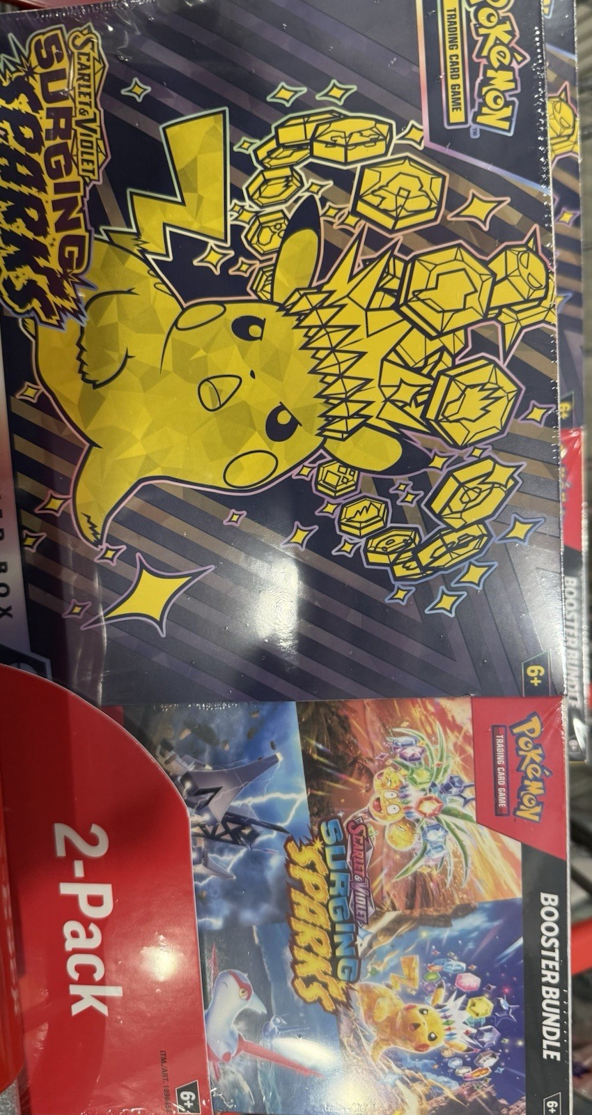 Pokémon Surging Sparks Elite Trainer Box + Booster Bundle [FACTORY SEALED]