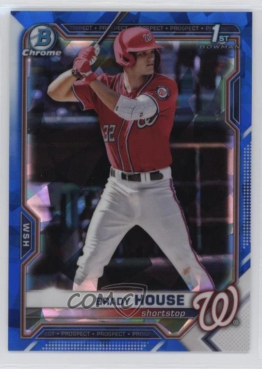 2021 Bowman Chrome Draft Sapphire Edition Brady House #BDC-186 1h2h