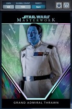 SWCT 24 Masterwork Rainbow Entry Rare Grand Admiral Thrawn Digital
