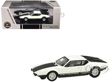 1972 DE TOMASO PANTERA WHITE & BLACK 1/64 DIECAST MODEL CAR BY PARAGON PA-55646