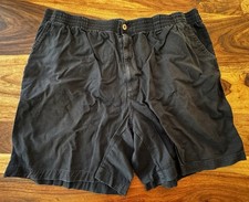 Harbor Bay Men’s Rugby/Chino Shorts Blue/Black Size 2XL
