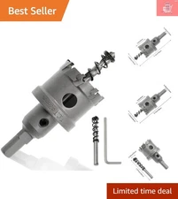 Fast Cutting 1 1/2" Hole Saw for Stainless Steel & Hard Alloys - TCT Design