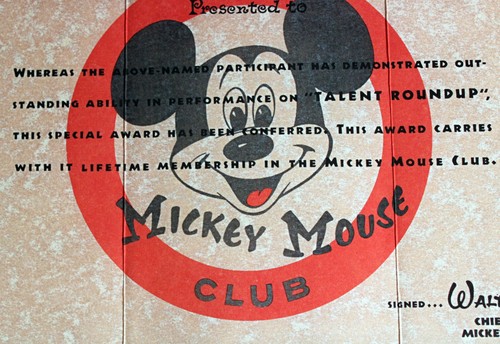 Walt Disney Handwritten Notes MMC Mickey Mouse Club Talent Certificate 1955 2003 - Picture 3 of 7