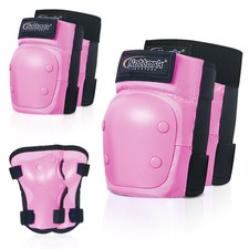 MammyGol Girls Knee Pads Elbow Pads Wrist Guards set 6 in 1 for Kids Ages 3-9...