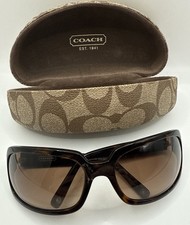 Coach Samantha Sunglasses S425 Tortoise Brown Women's Shades  Coach Hard Case