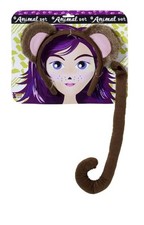 Rubies Monkey Headpeice and Tail for Adults, Unisex No Size One Size,