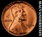 1954-S Lincoln Wheat Cent- Choice Gem Brilliant Uncirculated Luster #J5506