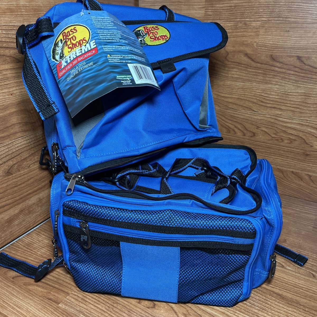 Bass Pro Shop Extreme Qualifier System 360 Backpack For Fishing Outdoors  Padded | eBay