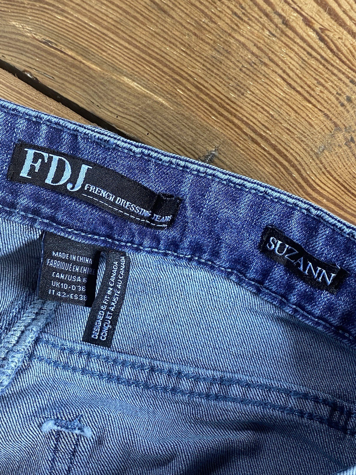 French Dressing Patchwork Jeans Suzann 29x28 Stra… - image 12