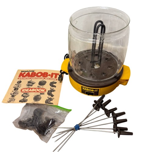 Wear-Ever Kabob It Electric Hot Hors D’Oeuvre Meal Maker Shish Kabob 8 Skewers