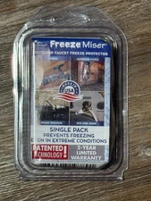 (1 Pack) NEW Freeze Miser Outdoor Faucet Freeze Protection White Universal