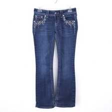 Miss Me Jeans JE5682B2L Bootcut Embellished Studded Denim Womens 28x30