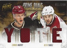 2013-14 Panini Prime Dual Jersey #DMY Connor Murphy Keith Yandle Jersey /200 HKY