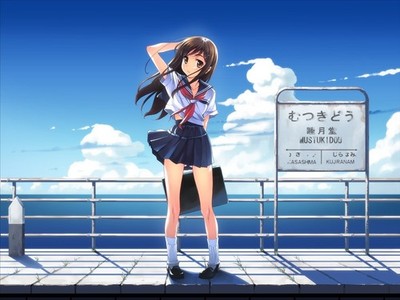 Anime Windy School Uniform Original Characters 11x17 Poster