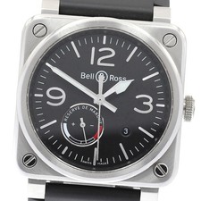 Bell&Ross Aviation BR03-97 Data riserva di carica quadrante nero automatico uomo_9...
