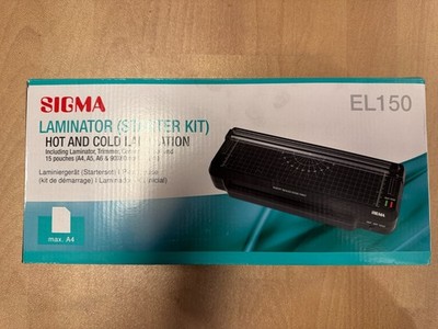 Sigma EL150 LAMINATOR Heiss Kalt Trimmer und Eck Schneider bis 125 Micro Din A4