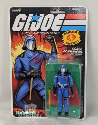 Super7 Reaction GI Joe Hasbro COBRA COMMANDER Enemy Leader Figure