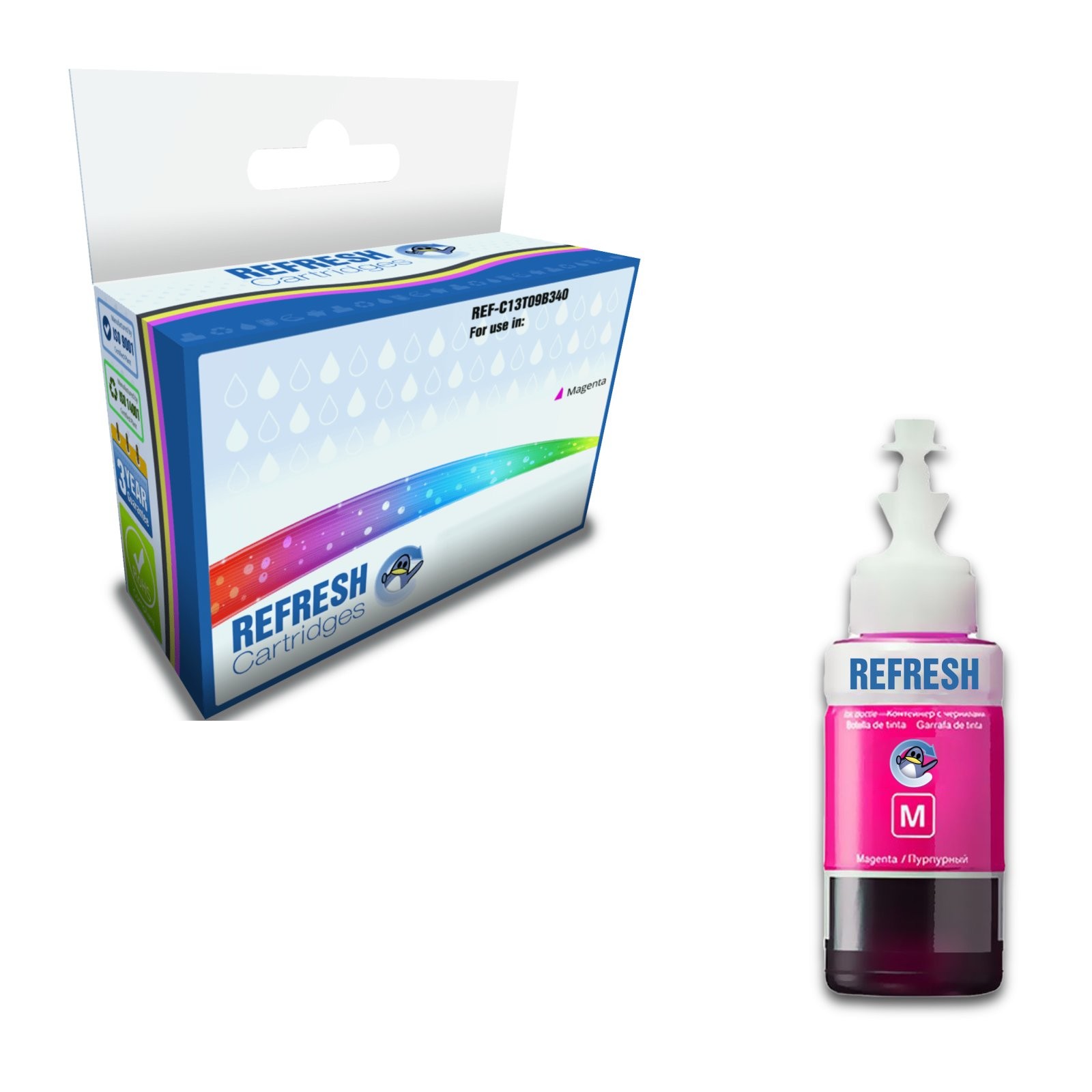 Refresh Cartridges Magenta 107 Ink Compatible With Epson Printers